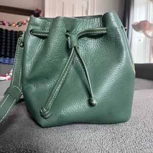 Portland Leather Eucalyptus Small Bucket Bag
